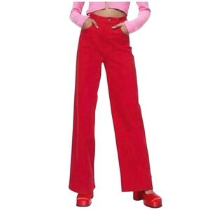 H&M Divided Y2K Wide Leg Twill Pants Women’s Size 4